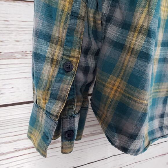 Columbia Sportwear Company Green Plaid Long Sleeve Shirt Size Medium - Picture 16 of 16